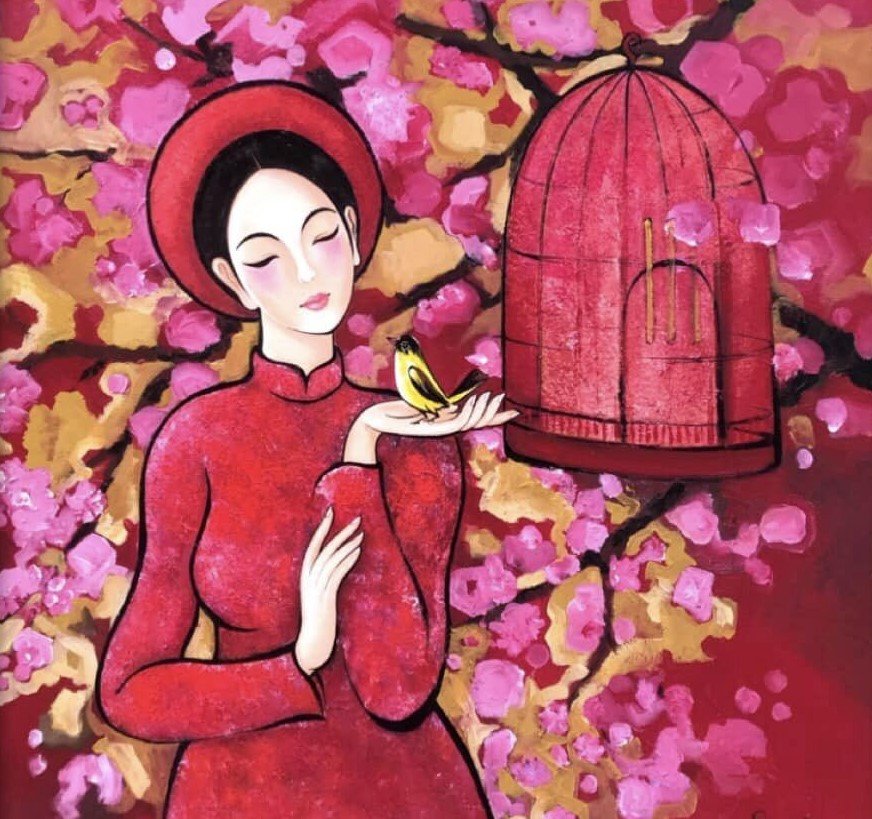 Tản văn Lắng nghe mùa xuân về của tác giả Linh Châu